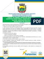 Fundatec 2020 Prefeitura de Santo Augusto Rs Oficial Administrativo Prova