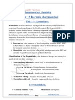 Chapter 3 Unit 1 Hematinics Pharmaceutical Chemistry PDF Notes ER20-Noteskarts-pharmaceutical Chemistry PDF Notes