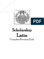 Scholarship Latin Revision Pack 2023