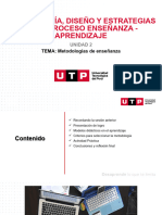 Metodología, Diseño Y Estrategias en El Proceso Enseñanza - Aprendizaje