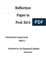 Prof - Ed 6 Reflection