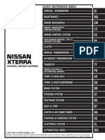 2001 NISSAN XTERRA Service Repair Manual