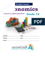 The Distinction Bound Student Possible Essays ECONOMICS