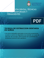 Extracción Dental, Secuencia, Técnicas en OD