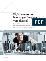 Eight Lessons On How To Get The Growth You Planned