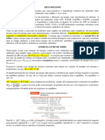 Resumo Aula de Metabolismo e Glicólise