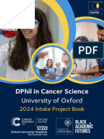 DPhilin Cancer Science 2024 Project Booklet V6