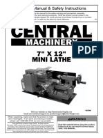 Central Machinery Lathe