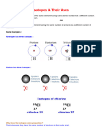 Isotopes & Their Uses