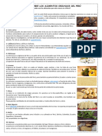 Fichacomunic. Miercoles LEEMOS SOBRE LOS ALIMENTOS ORIUNDOS DEL PERÚ