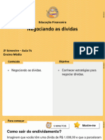 Negociando As Dívidas: Educação Financeira