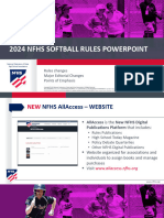 2024 NFHS Softball Rules Interpretation Power Point FINAL