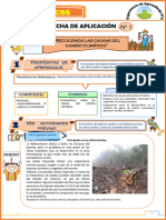 Ficha de Aplicación: Propósitos de Aprendizaje