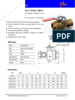 Valv. de Prueba y Drenaje VTN01 Flowcom