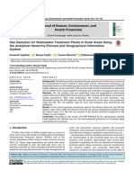 Site Selection For Wastewater Treatment Plants