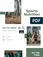 Sports Nutrition & Training For Female Athletes