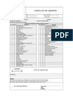 Modelo Checklist Caminhão