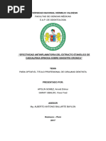 Efectividad Antiinflamatoria Del Extracto Etanolico de Caesalpi - xFuGYDx