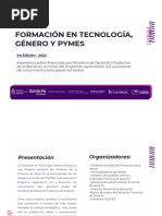 Formación en Tecnologia, Genero y Pymes