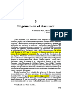 WEST, LAZAR y KRAMARAE - El Género en El Discurso