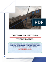 INFORME DE ESTUDIO TOPOGRAFICO - A.H. 22 de Octubre