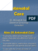 Antenatal Care: Dr. Ahmed Al Harbi