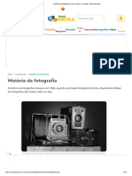 História Da Fotografia - Como Surgiu, Evolução - Brasil Escola