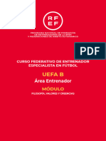 UEFA B Área Entrenador Módulo Filosofía, Valores y Creencias