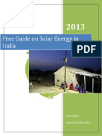 VERY GOOD Free Guide On Solar Energy in India