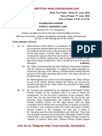 CA Foundation Business Law Q MTP 3 June 2024 Castudynotes Com