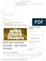 m7b5 Chords - 28 Guitar Shapes