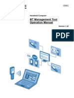 BT Management Tool Operation Manual: Handheld Computer