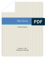 The Giver Book Report