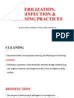 Sterilization, Disinfection & Cleaning Practices