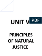 Principles of Natural Justice