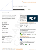 Photovoltaic Solar h1z2z2 K Cable