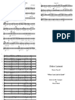 Parts and Score Didos Lament