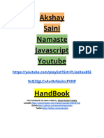 Namaste Javascript Handbook by Akash Pandey