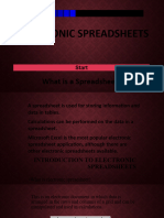 Electronic Spreadsheets: What Is A Spreadsheet?