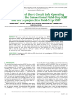 Comparison of Short-Circuit Safe Operating Areas Between The Conventional Field-Stop IGBT and The Superjunction Field-Stop IGBT