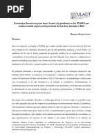 Estrategias Financieras para Hacer Frente A La Pandemia en Las PYMES Que Venden Comida Exprés en La Provincia de San José Durante El 2021