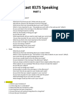 Ielts Speaking Topics - Prompts