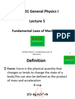 PHY 101 Lecture 5