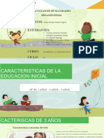 Caracteristicas de La Educacion Inicial 3 4 5 - Lunes