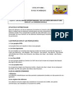 Edhc 4ème L - 9 - Les Alliances Interethniques, Les Cultures Des Kwa Et Des Krou Et La Cohesion Sociale