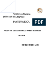 Folleto para La Clinica de Matematica