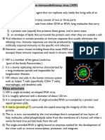 Human Immunodeficiency Virus (HIV)