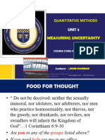 Measuring Uncertainty - Unit - 3