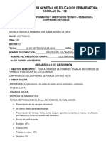 Ficha de Reunión de Información y Orientación Técnico. 5a