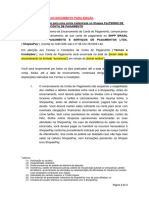 Termo de Encerramento de Conta de Pagamento SHPP